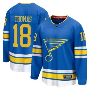 Robert Thomas St. Louis Blues Men's Fanatics Blue Breakaway Home 2025 Jersey
