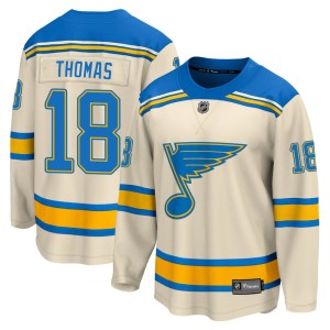 Robert Thomas St. Louis Blues Men's Fanatics Branded Cream 2022 Winter Classic Breakaway Jersey