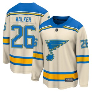 Nathan Walker St. Louis Blues Men's Fanatics Branded Cream 2022 Winter Classic Breakaway Jersey