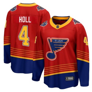 Justin Holl St. Louis Blues Men's Fanatics Branded Red 2020/21 Special Edition Breakaway Jersey