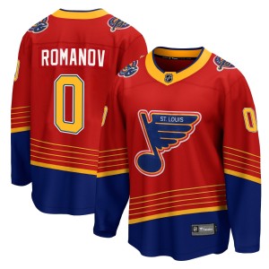 Georgi Romanov St. Louis Blues Men's Fanatics Branded Red 2020/21 Special Edition Breakaway Jersey