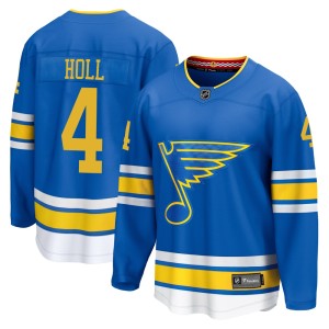 Justin Holl St. Louis Blues Youth Fanatics Blue Breakaway Home 2025 Jersey