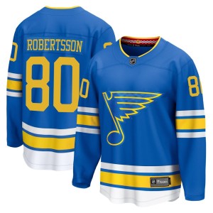Simon Robertsson St. Louis Blues Youth Fanatics Blue Breakaway Home 2025 Jersey