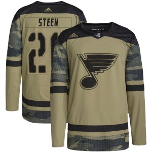 Alexander Steen St. Louis Blues Men's Adidas Authentic Camo Military Appreciation Practice Jersey