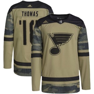 Robert Thomas St. Louis Blues Men's Adidas Authentic Camo Military Appreciation Practice Jersey