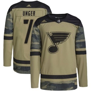 Garry Unger St. Louis Blues Men's Adidas Authentic Camo Military Appreciation Practice Jersey