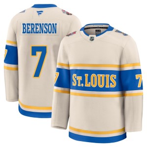 Red Berenson St. Louis Blues Youth Fanatics Premium Red Cream 2025 Winter Classic Jersey