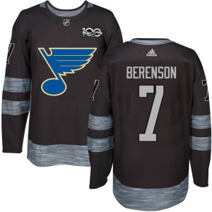 Red Berenson St. Louis Blues Youth Authentic Black 1917-2017 100th Anniversary Jersey