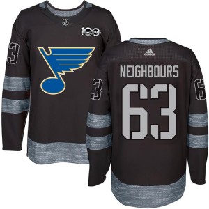 Jake Neighbours St. Louis Blues Youth Authentic Black 1917-2017 100th Anniversary Jersey