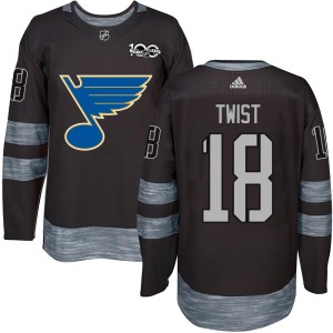 Tony Twist St. Louis Blues Youth Authentic Black 1917-2017 100th Anniversary Jersey