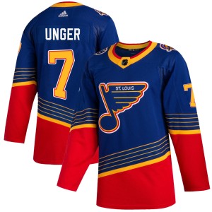 Garry Unger St. Louis Blues Men's Adidas Authentic Blue 2019/20 Jersey