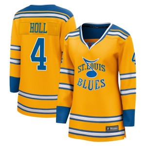 Justin Holl St. Louis Blues Women's Fanatics Branded Yellow Breakaway Special Edition 2.0 Jersey