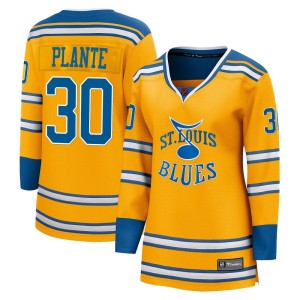 Jacques Plante St. Louis Blues Women's Fanatics Branded Yellow Breakaway Special Edition 2.0 Jersey