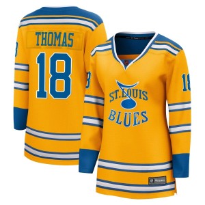 Robert Thomas St. Louis Blues Women's Fanatics Branded Yellow Breakaway Special Edition 2.0 Jersey