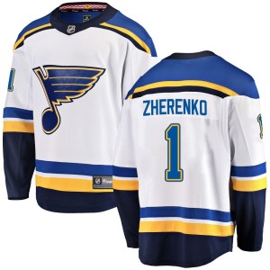 Vadim Zherenko St. Louis Blues Youth Fanatics Branded White Breakaway Away Jersey