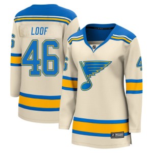 Leo Loof St. Louis Blues Women's Fanatics Branded Cream 2022 Winter Classic Breakaway Jersey