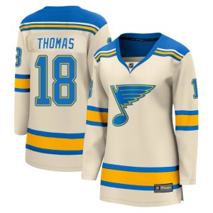 Robert Thomas St. Louis Blues Women's Fanatics Branded Cream 2022 Winter Classic Breakaway Jersey