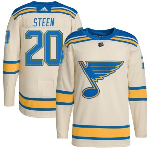 Alexander Steen St. Louis Blues Men's Adidas Authentic Cream 2022 Winter Classic Player Jersey
