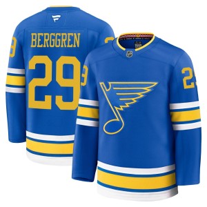 Jonatan Berggren St. Louis Blues Youth Fanatics Premium Blue Home 2025 Jersey