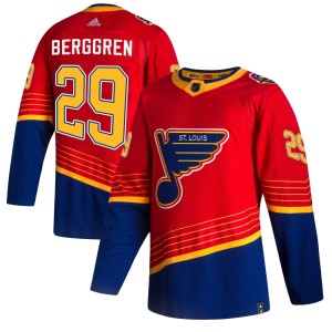 Jonatan Berggren St. Louis Blues Men's Adidas Authentic Red 2020/21 Reverse Retro Jersey