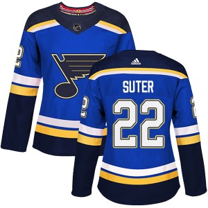 Ryan Suter St. Louis Blues Women's Adidas Authentic Blue Home Jersey