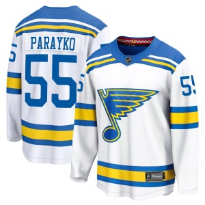 Colton Parayko St. Louis Blues Youth Fanatics White Breakaway Away 2025 Jersey