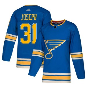 Curtis Joseph St. Louis Blues Men's Adidas Authentic Blue Alternate Jersey