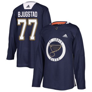 Nick Bjugstad St. Louis Blues Youth Adidas Authentic Blue Practice Jersey