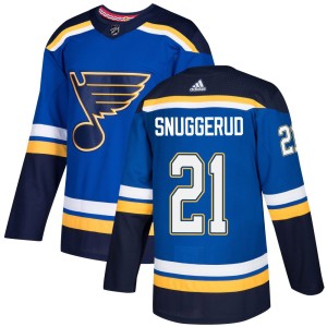 Jimmy Snuggerud St. Louis Blues Men's Adidas Authentic Blue Home Jersey