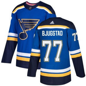 Nick Bjugstad St. Louis Blues Youth Adidas Authentic Blue Home Jersey