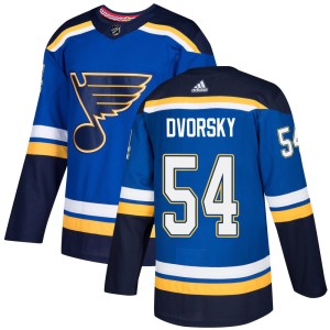 Dalibor Dvorsky St. Louis Blues Youth Adidas Authentic Blue Home Jersey