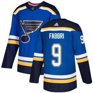Robby Fabbri St. Louis Blues Youth Adidas Authentic Blue Home Jersey