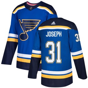 Curtis Joseph St. Louis Blues Youth Adidas Authentic Blue Home Jersey