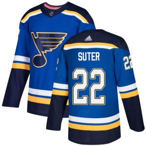 Ryan Suter St. Louis Blues Youth Adidas Authentic Blue Home Jersey