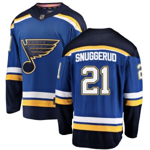 Jimmy Snuggerud St. Louis Blues Youth Fanatics Branded Blue Breakaway Home Jersey