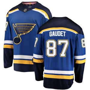 Marc-Andre Gaudet St. Louis Blues Men's Fanatics Branded Blue Breakaway Home Jersey
