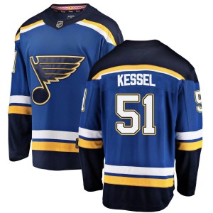Matthew Kessel St. Louis Blues Men's Fanatics Branded Blue Breakaway Home Jersey