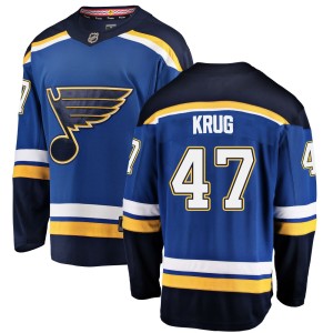 Torey Krug St. Louis Blues Men's Fanatics Branded Blue Breakaway Home Jersey