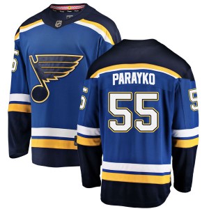 Colton Parayko St. Louis Blues Men's Fanatics Branded Blue Breakaway Home Jersey
