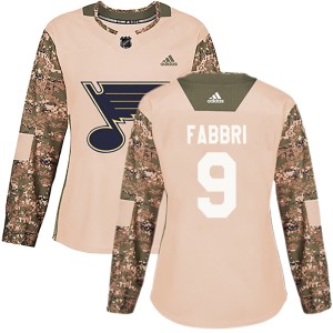 Robby Fabbri St. Louis Blues Women's Adidas Authentic Camo Veterans Day Practice Jersey