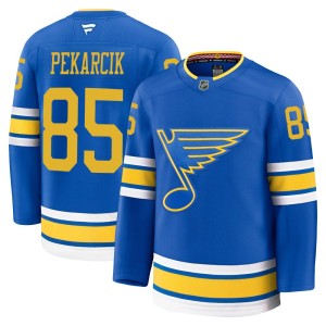 Juraj Pekarcik St. Louis Blues Men's Fanatics Premium Blue Home 2025 Jersey