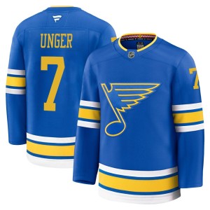 Garry Unger St. Louis Blues Men's Fanatics Premium Blue Home 2025 Jersey