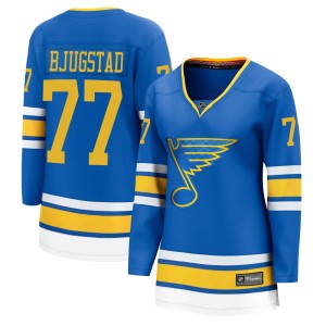 Nick Bjugstad St. Louis Blues Women's Fanatics Blue Breakaway Home 2025 Jersey