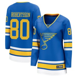 Simon Robertsson St. Louis Blues Women's Fanatics Blue Breakaway Home 2025 Jersey