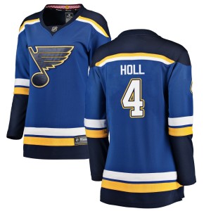 Justin Holl St. Louis Blues Women's Fanatics Branded Blue Breakaway Home Jersey