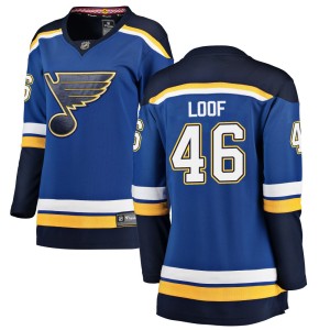 Leo Loof St. Louis Blues Women's Fanatics Branded Blue Breakaway Home Jersey