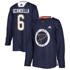 Marco Scandella St. Louis Blues Men's Adidas Authentic Blue Practice Jersey