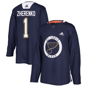 Vadim Zherenko St. Louis Blues Men's Adidas Authentic Blue Practice Jersey
