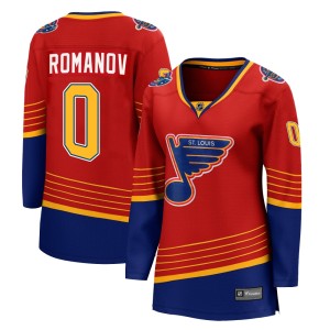 Georgi Romanov St. Louis Blues Women's Fanatics Branded Red 2020/21 Special Edition Breakaway Jersey